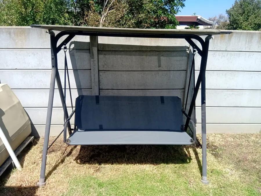 Cover made for a garden swinging chair